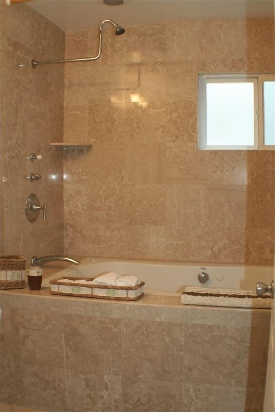 Jacuzzi tub in bathroom