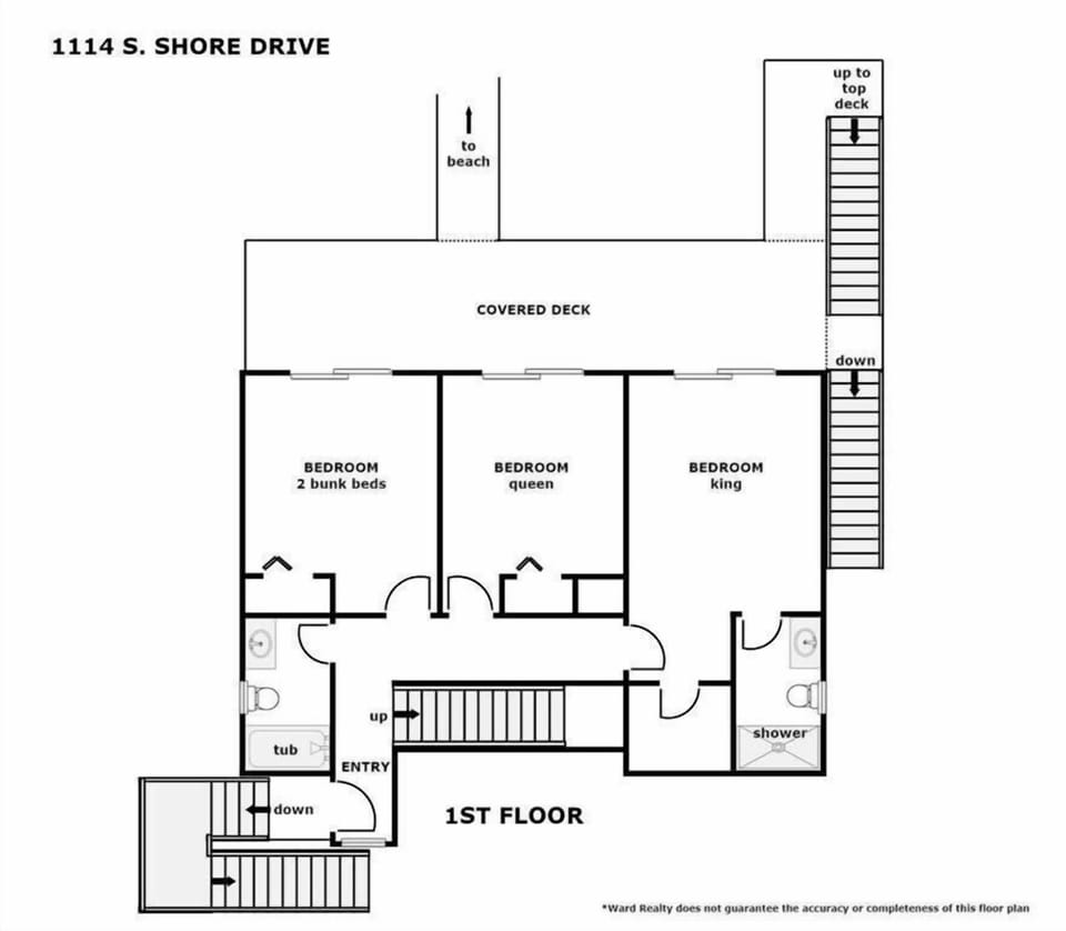 A Wave From It All Floor Plan - 1st Floor