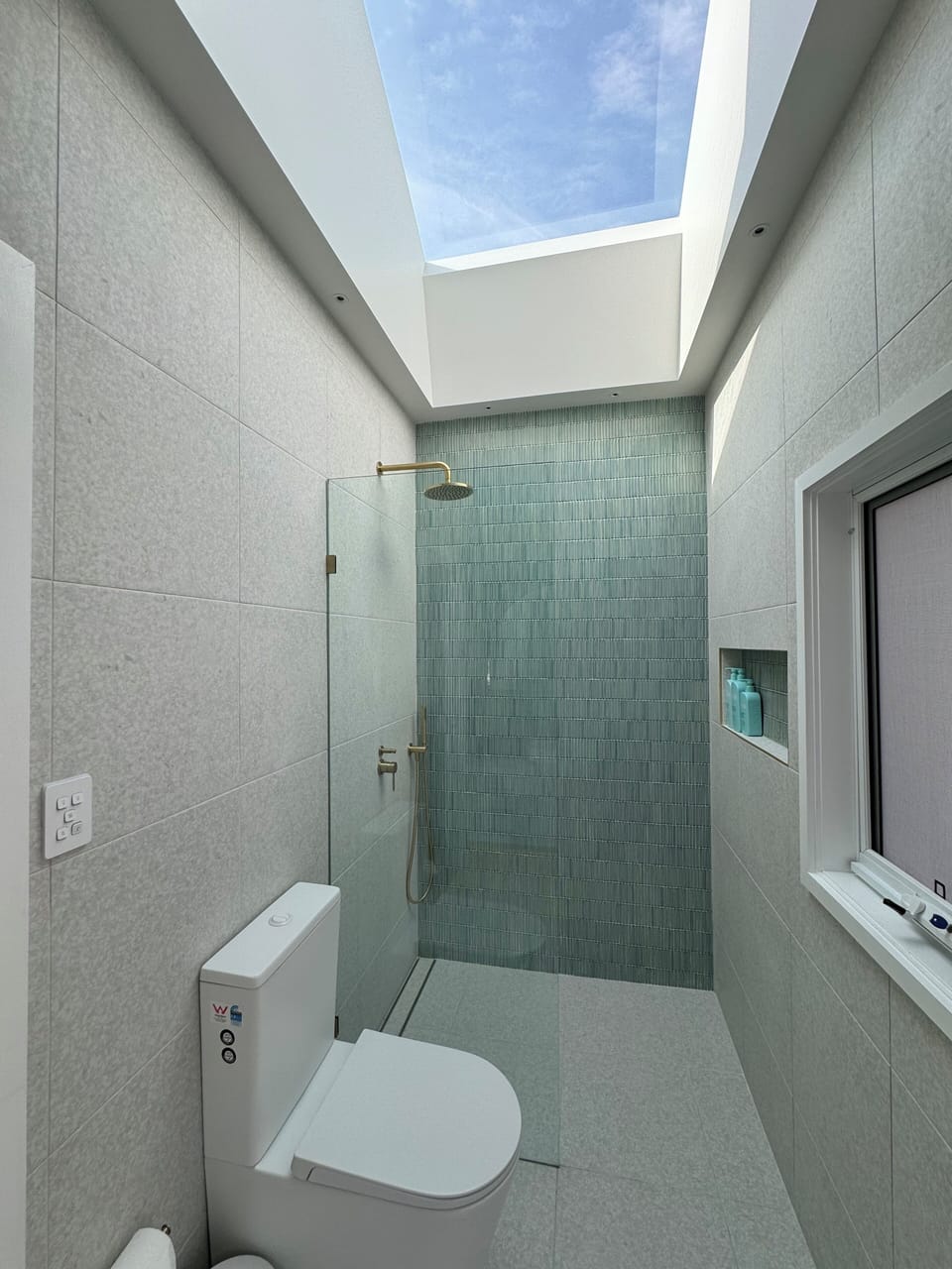 Designer Bathroom with Walk In Shower