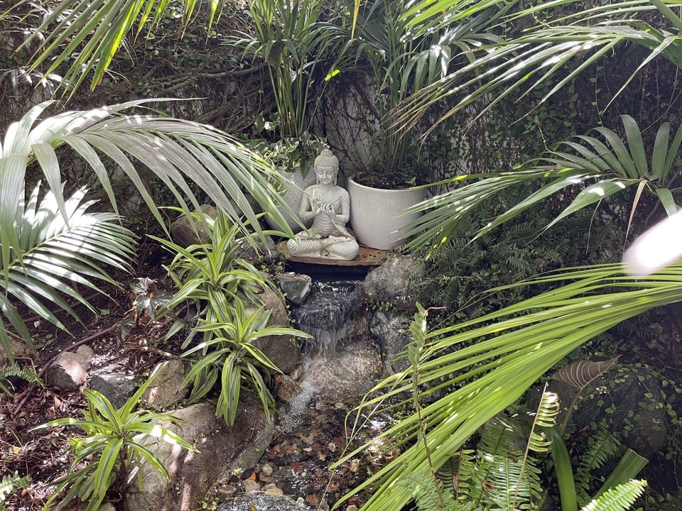 water feature from bedroom