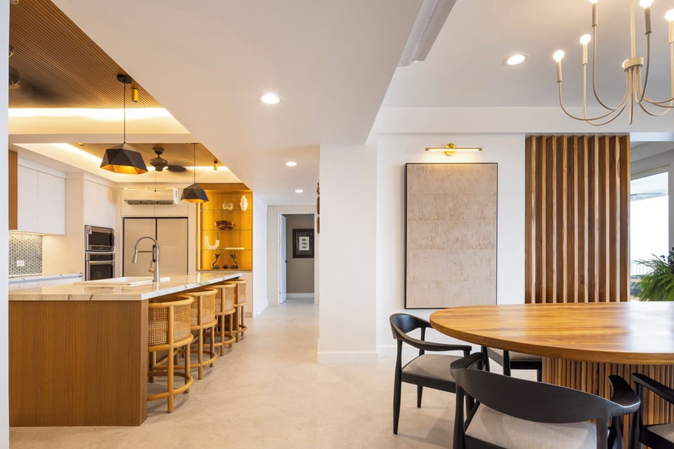 Updated kitchen and dining area 