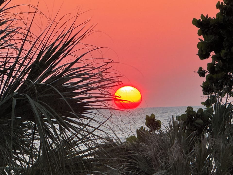 Sunset from our balcony
