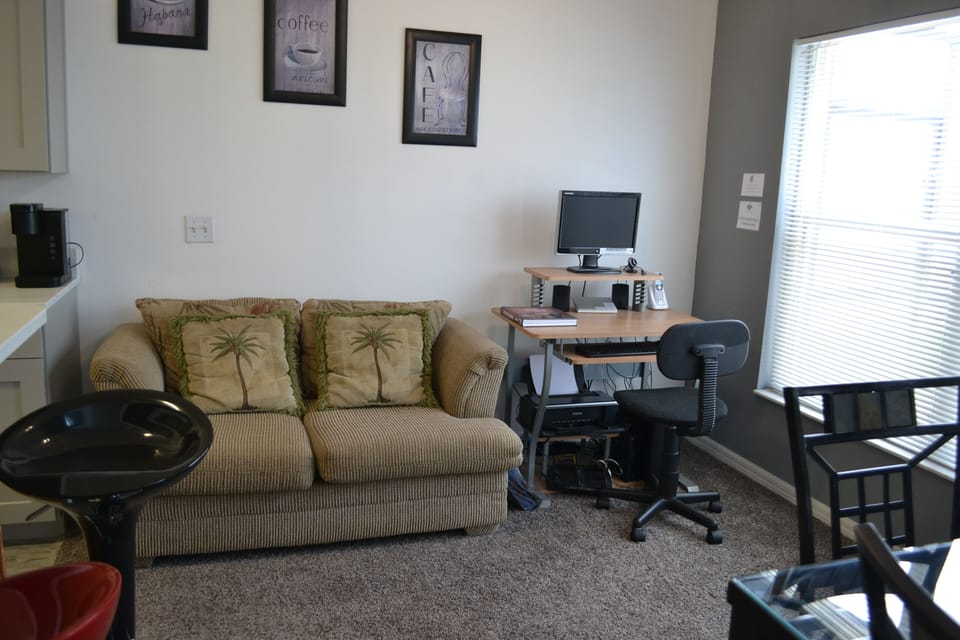 PC with High Speed Internet Access, WIFI, webcam and printer.