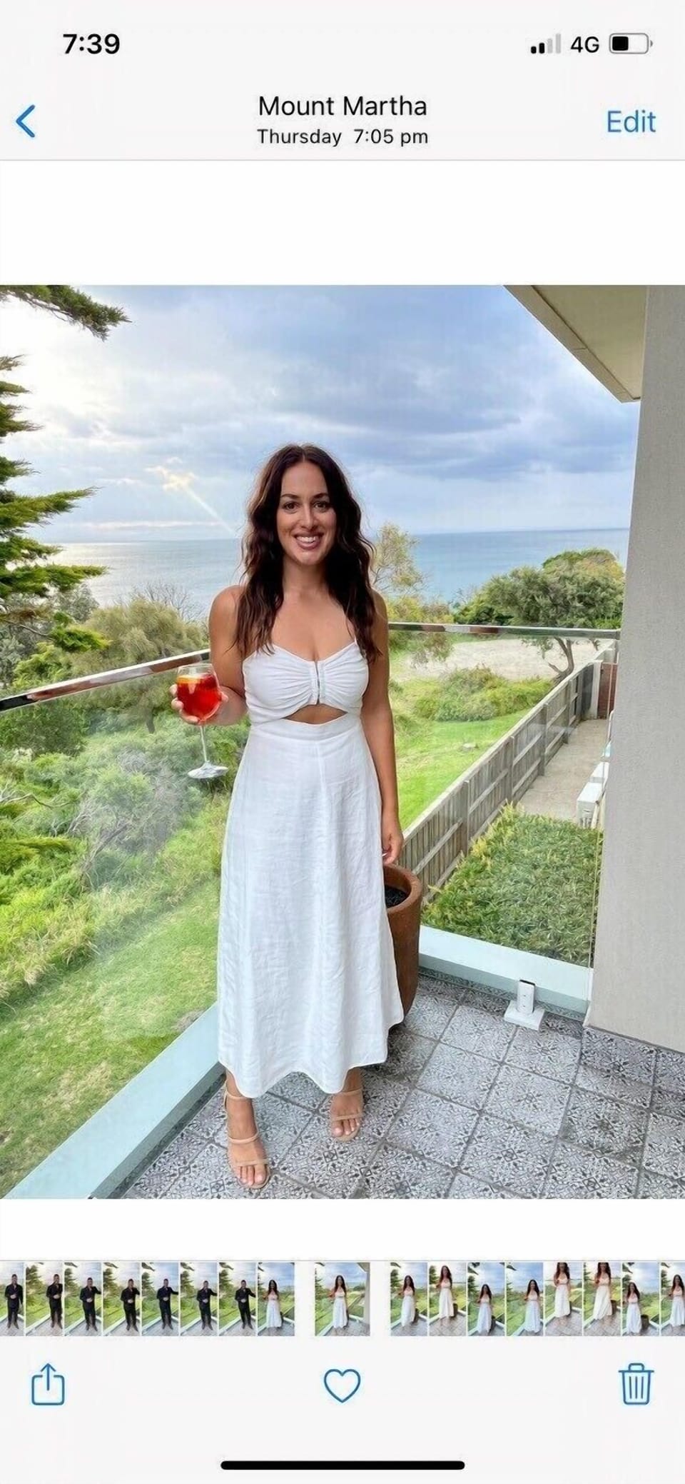 Pre dinner spritz overlooking the sea