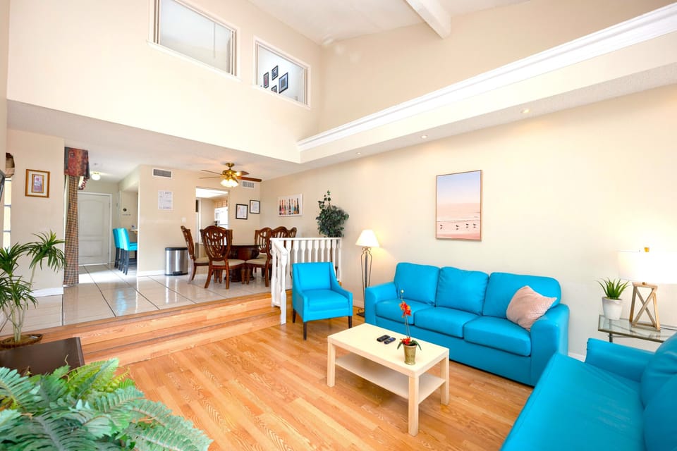 Flat-screen TV, DVD player