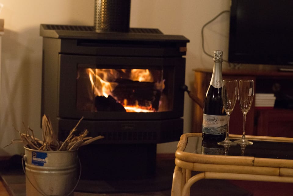 Cosy wood fire