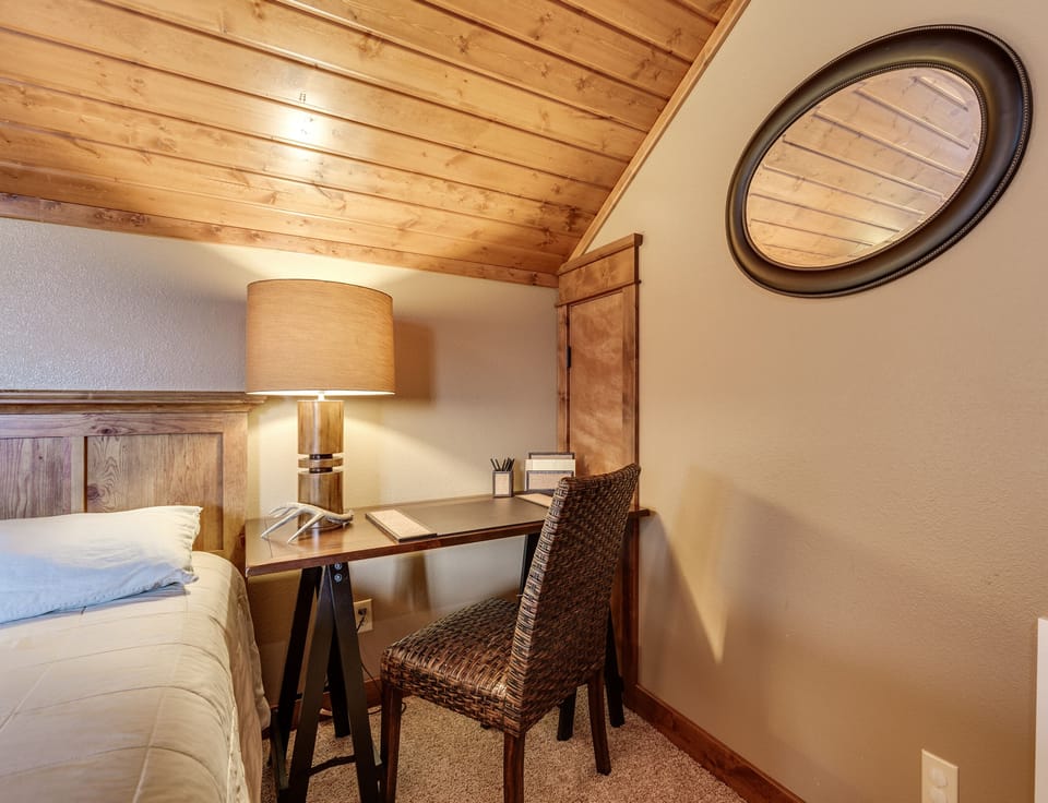 Second floor room; desk work space