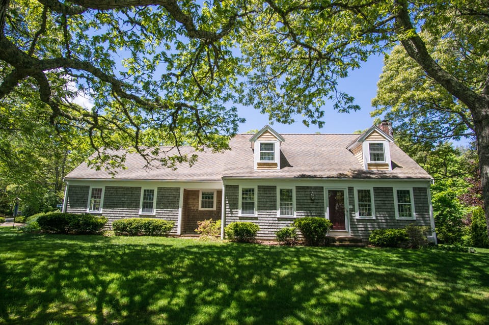 Beautiful home situated on a large, tree filled yard.