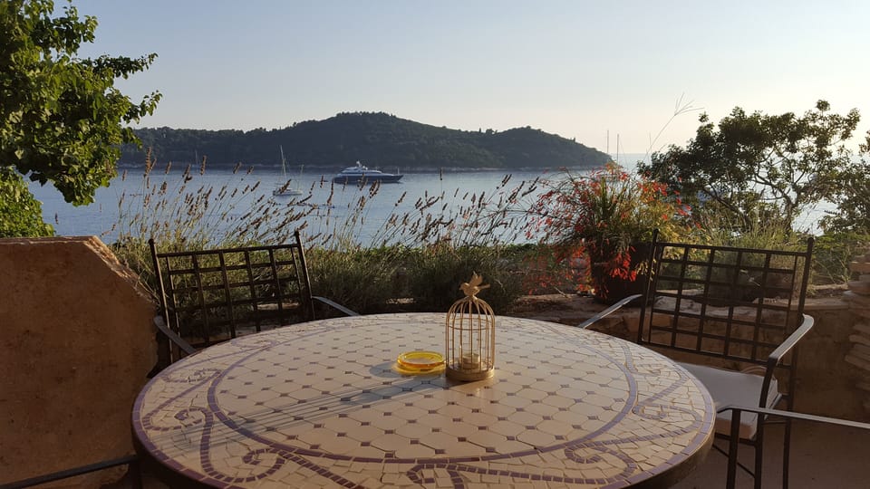 terrace with garden