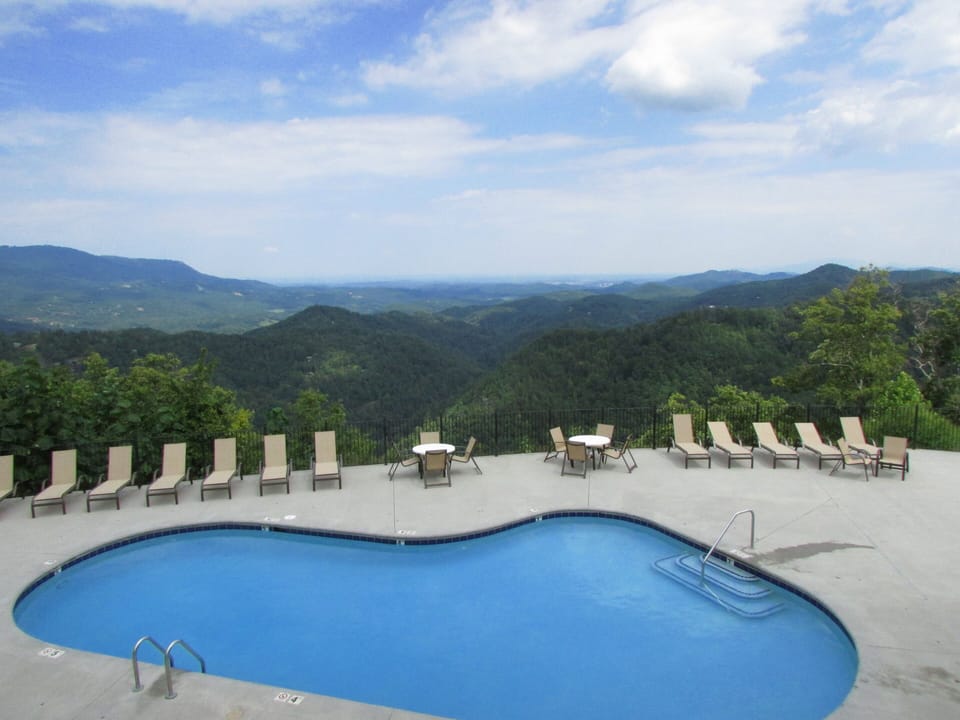 Welcome to the pool with the 'Greatest View in the Smokies'!