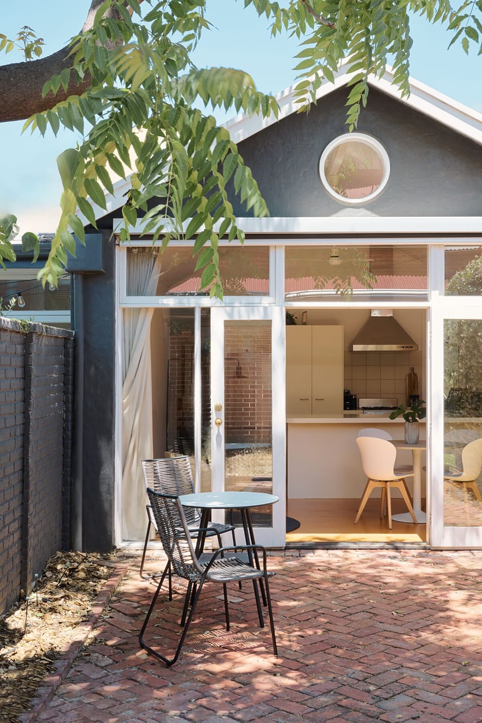 Outdoor entertaining area / off-street parking.