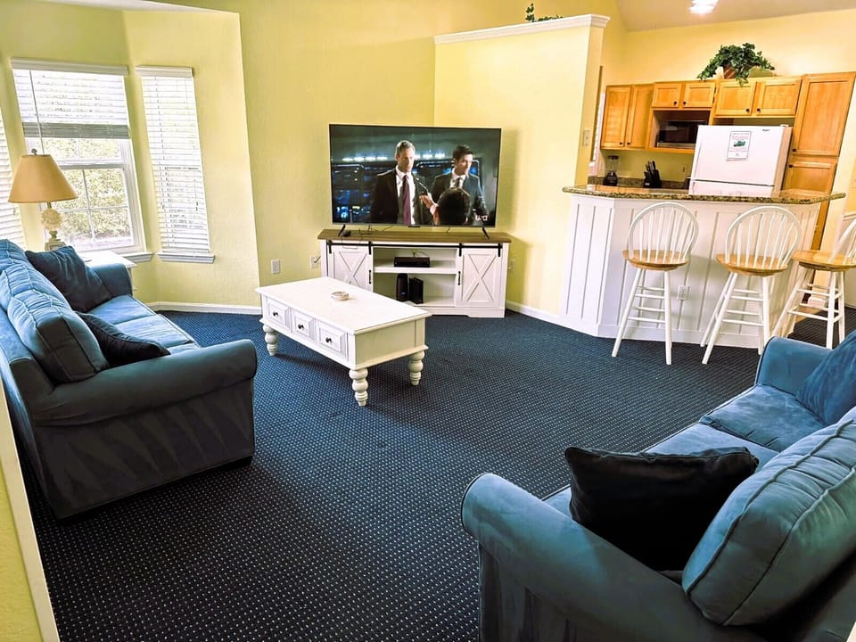 New 65" Roku TV! (furniture rearranged)