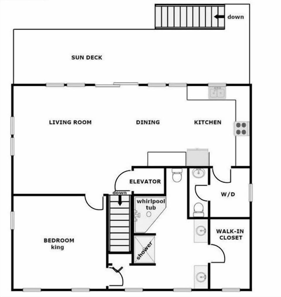 C Turtle Floor Plan - Top Floor
