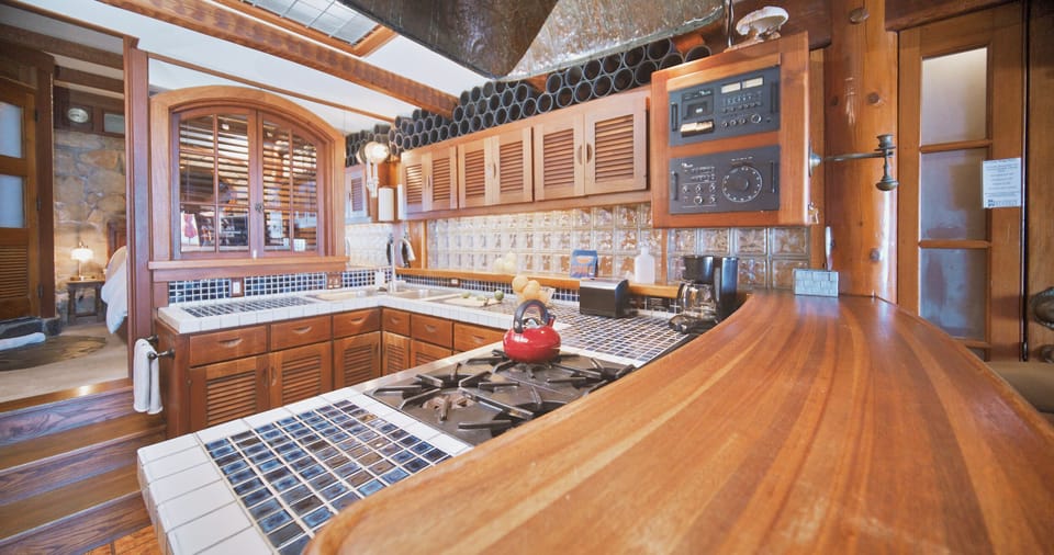 Upper kitchen with wrap around counter space
