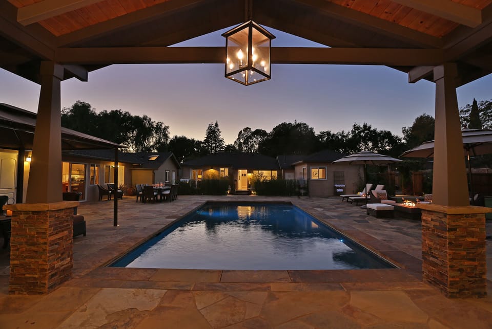 View from the Pool House