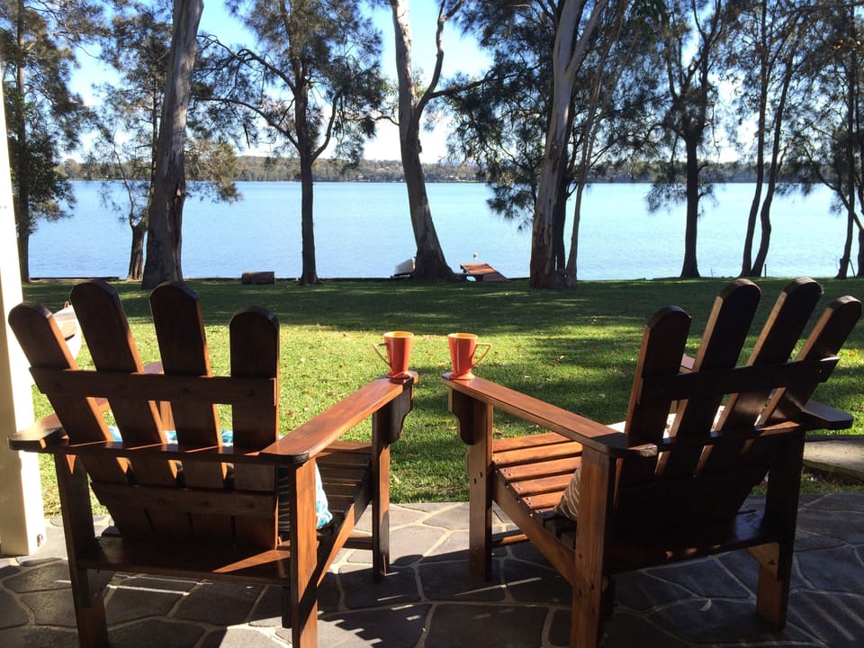 Relaxing view from back patio 