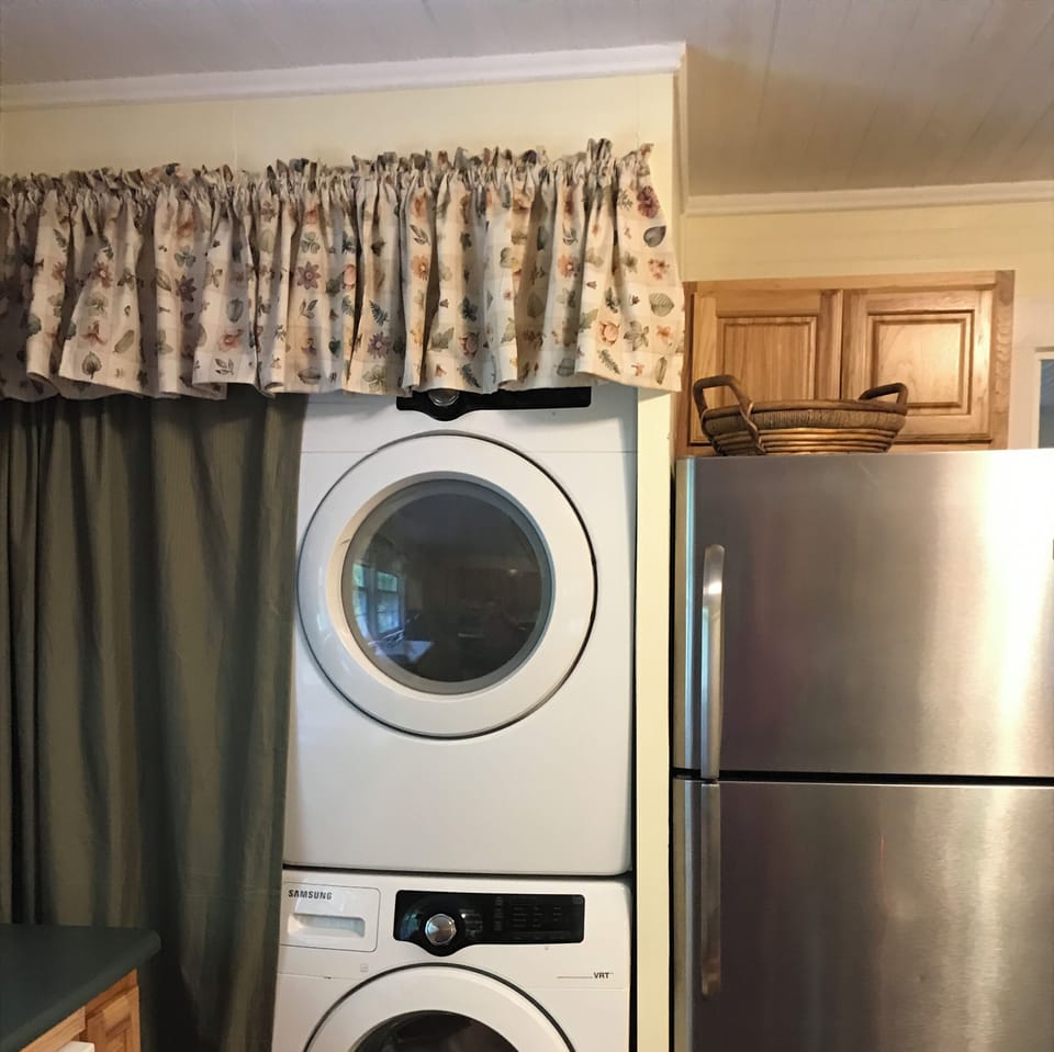 Stacked Washer and Dryer; Detergent Provided