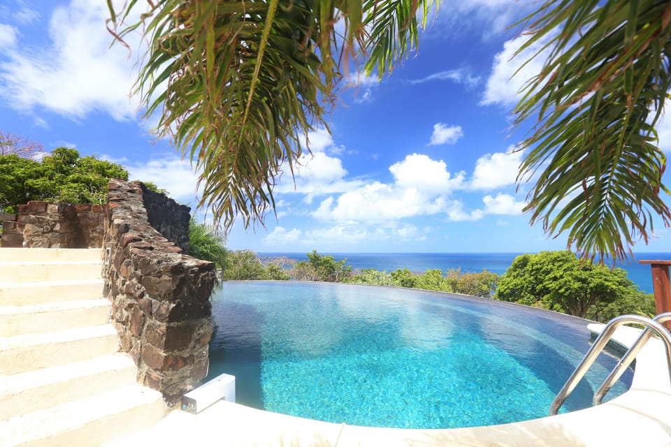 St Lucia's largest, private infinity pool.