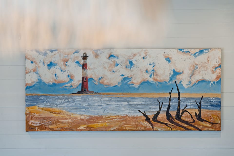 Custom painting of the Morris Lighthouse