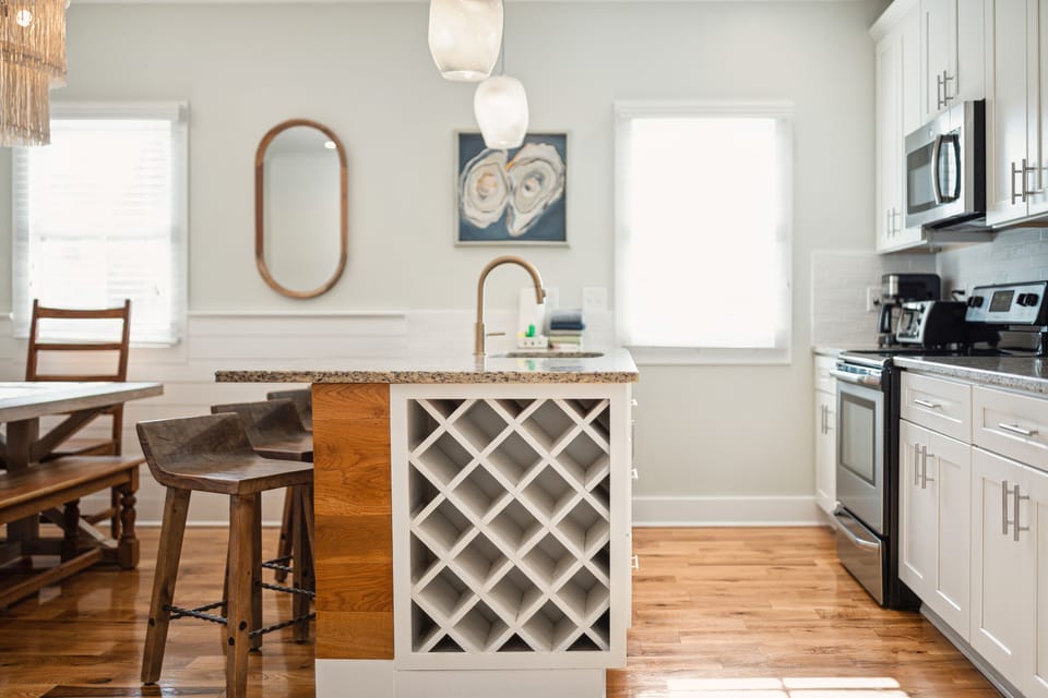 Custom built-in wine rack