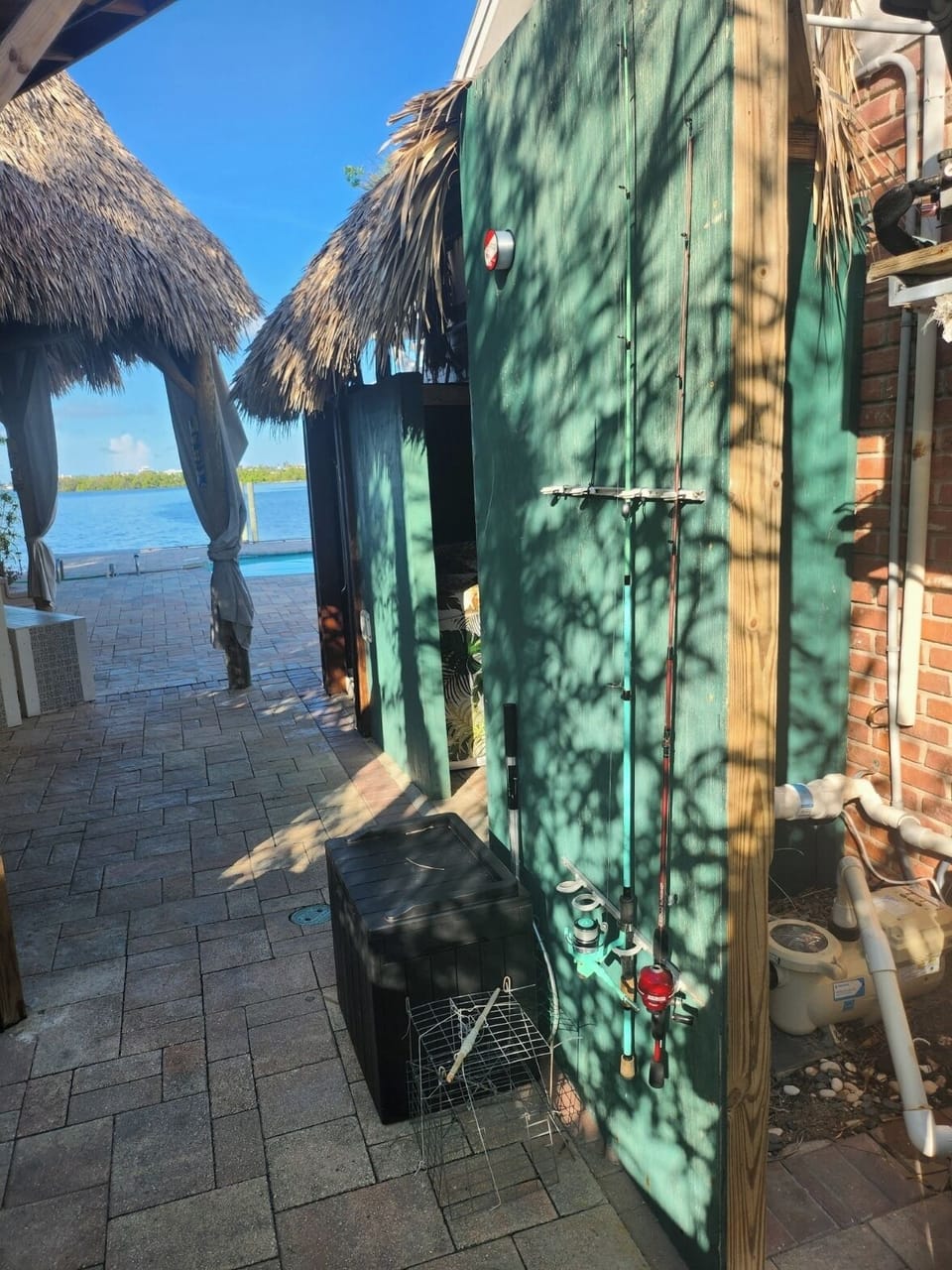 Grab a rod and fish right off the dock.