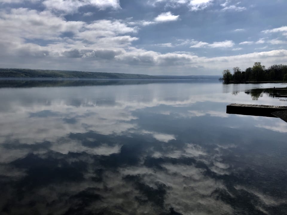 The lake has many moods.......
