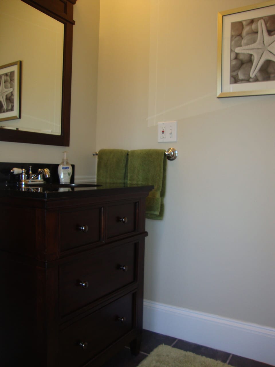 Half bath downstairs.