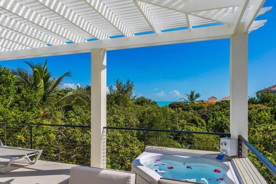 Unveil the breathtaking panorama of the ocean from your very own private balcony, where the stunning view will captivate your senses and create lasting memories