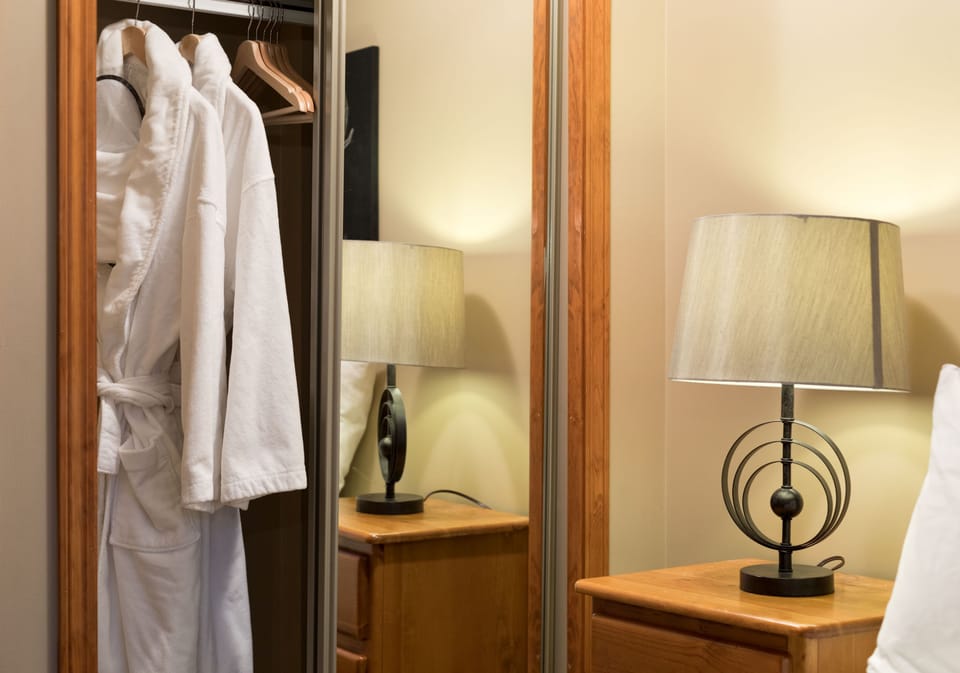 Robes and slippers in each room are provided for your comfort. 