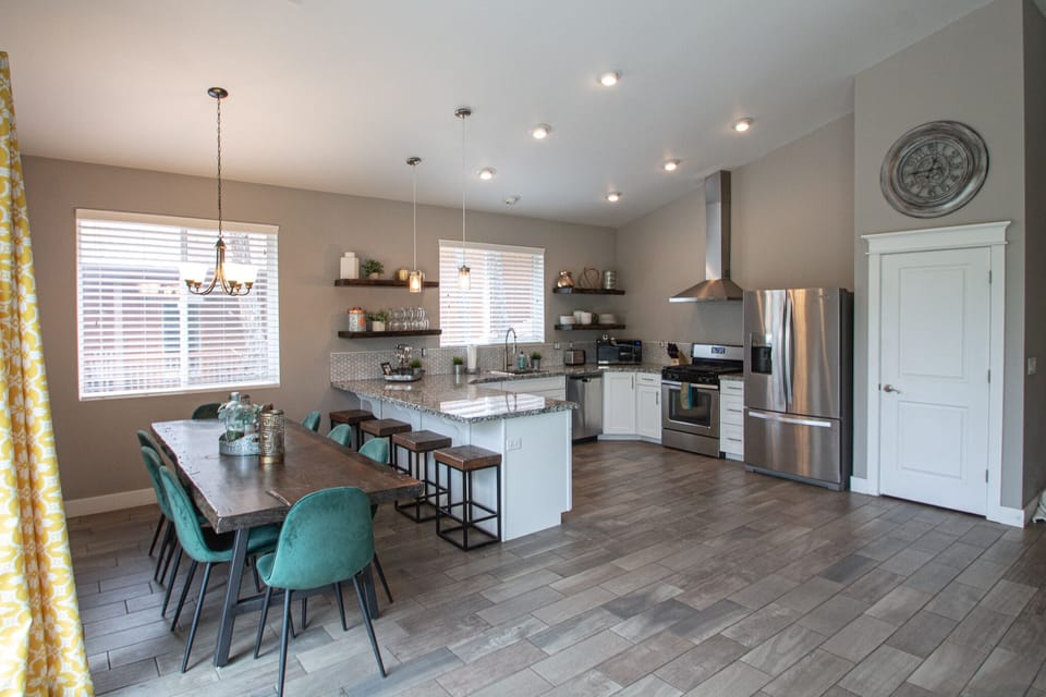 Be able to entertain while you are in the living room or kitchen.