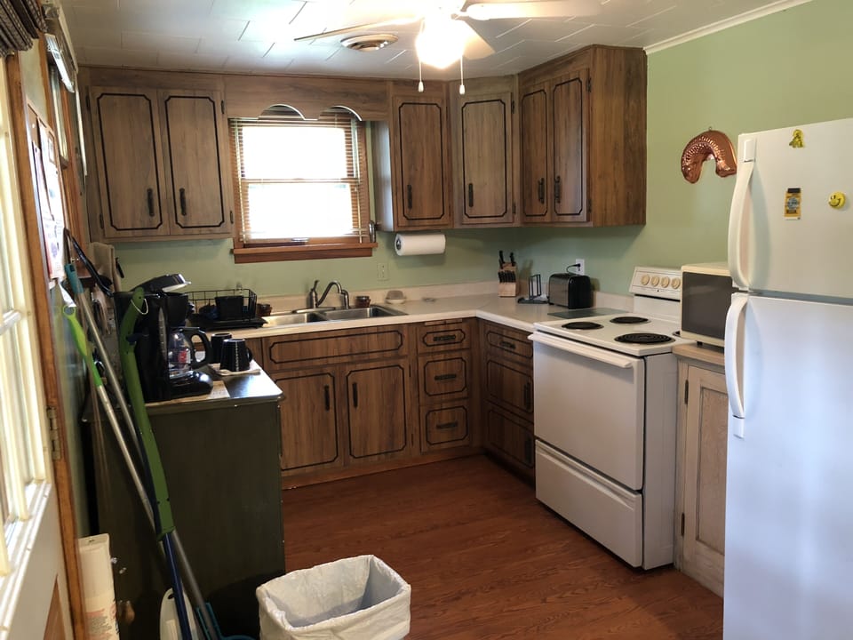 The kitchen. 