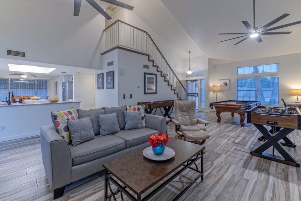 Check out the pretty new floors and baseboard throughout the first floor.
