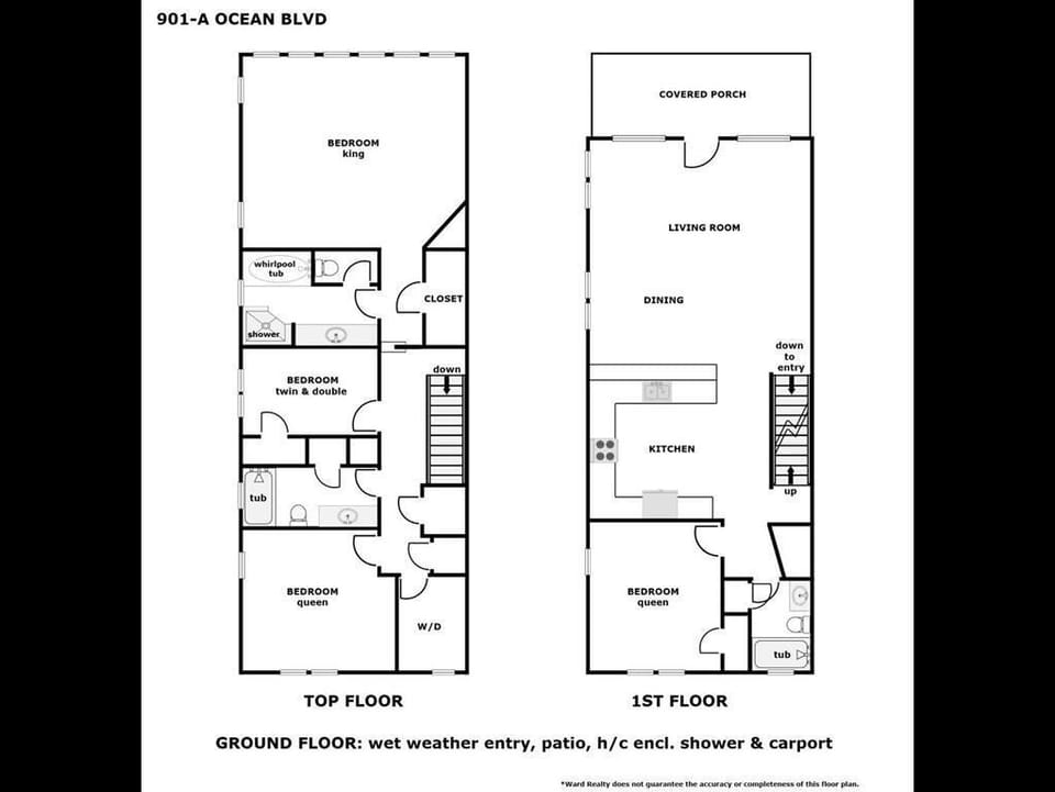 The Lazy Loggerhead Floor Plan