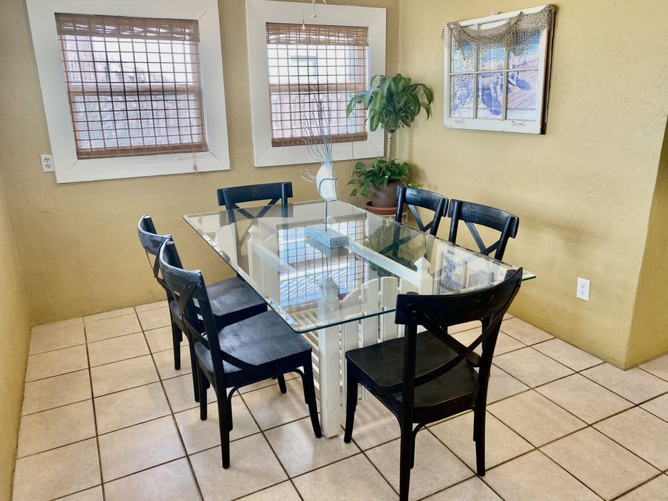 Dining area from the front door.