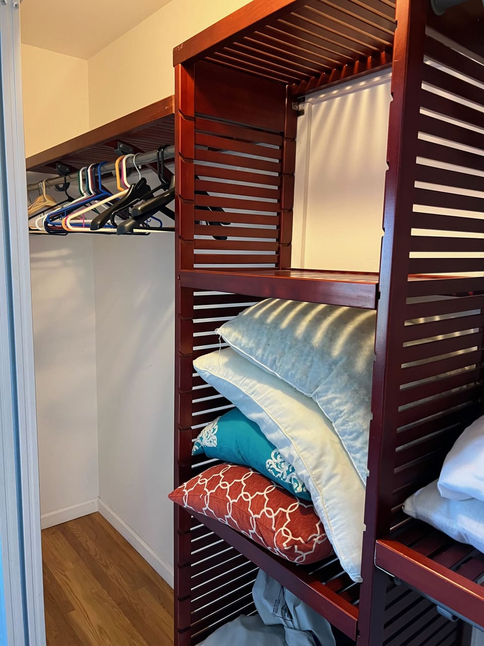 Garden facing bedroom main closet