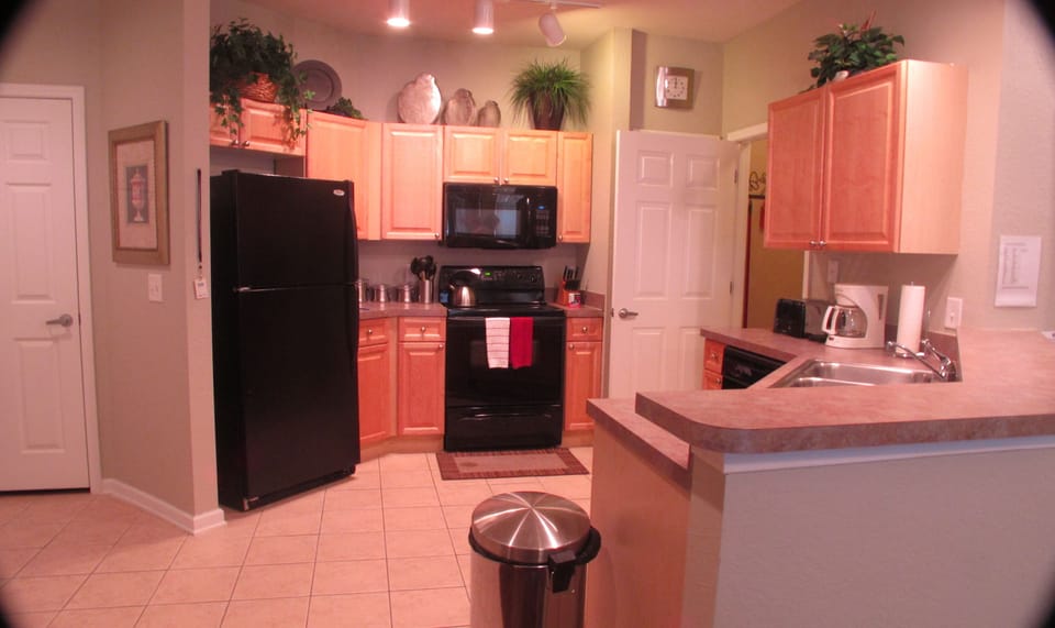 Large Kitchen area equipped with modern appliances