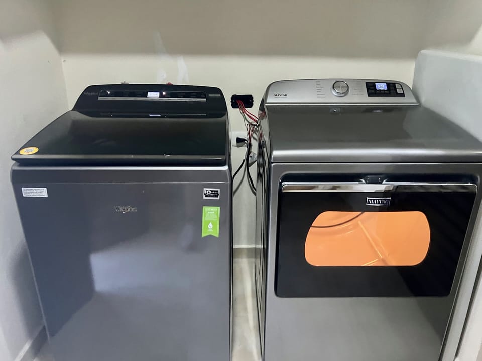 Full sized washer and dryer should you need to wash any clothes during your stay