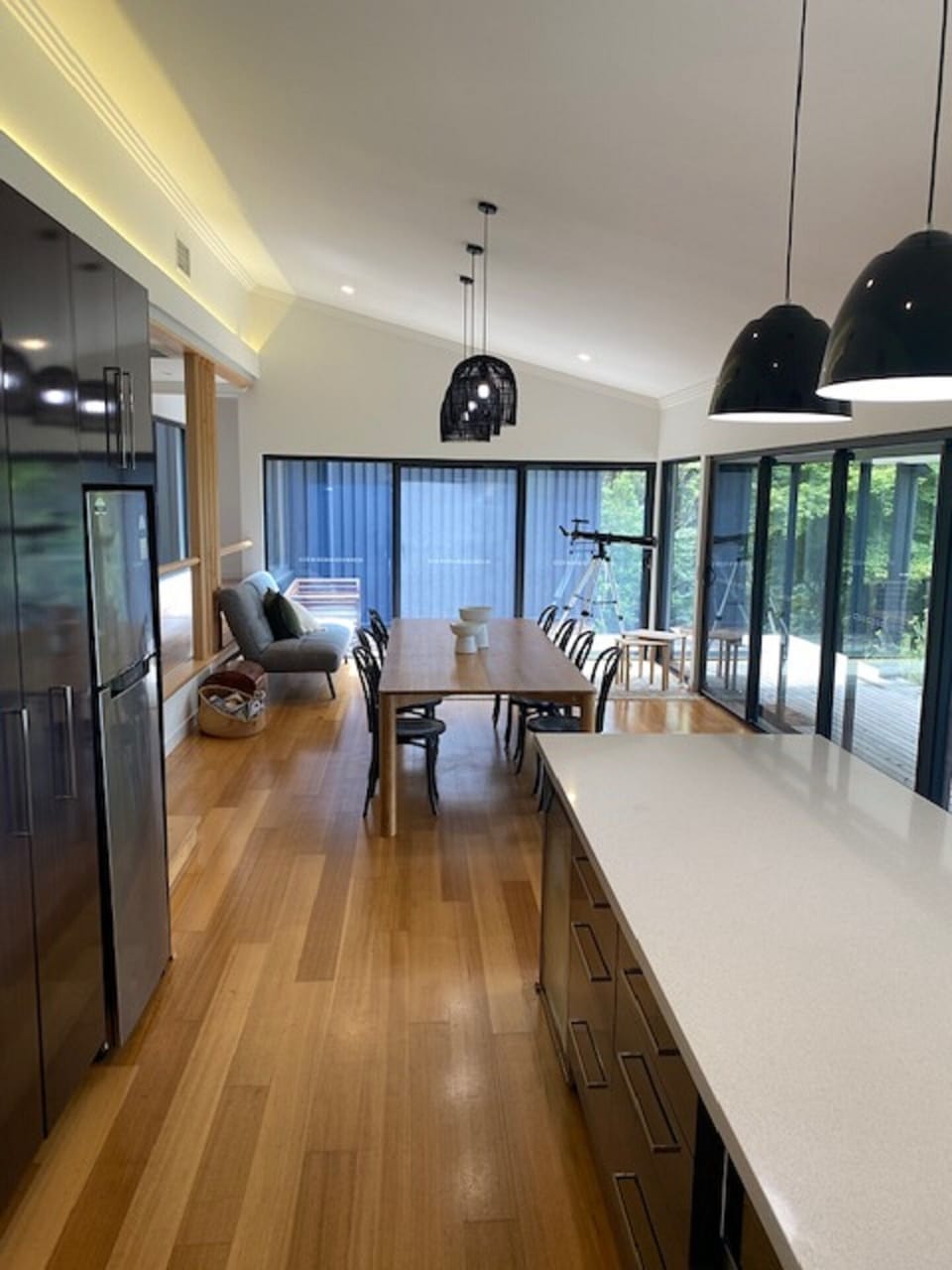Kitchen and dining view