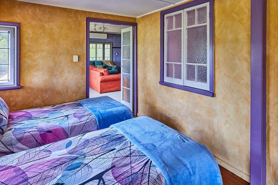2 Single beds in the sleep out 
