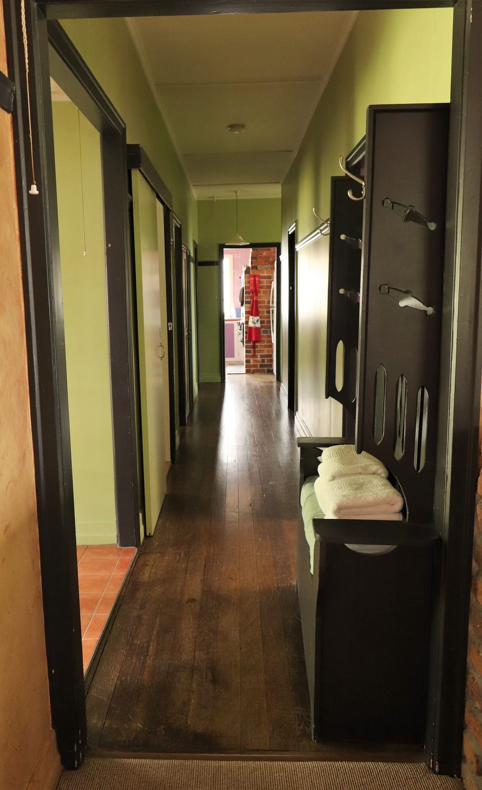 Hallway Lounge room to kitchen 