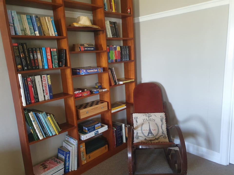 Reading corner in lounge room