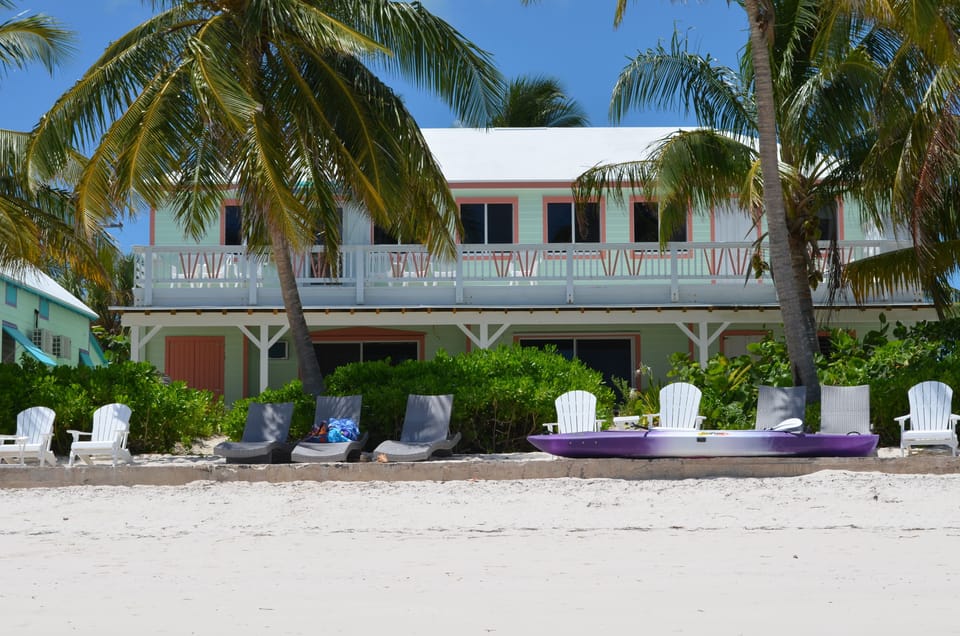 Boutique building with just four apartments. Kayaks included for guests.