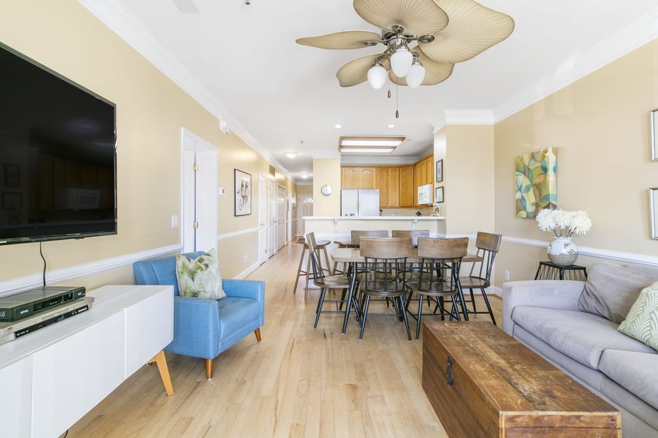 Another view of the large open concept living space.