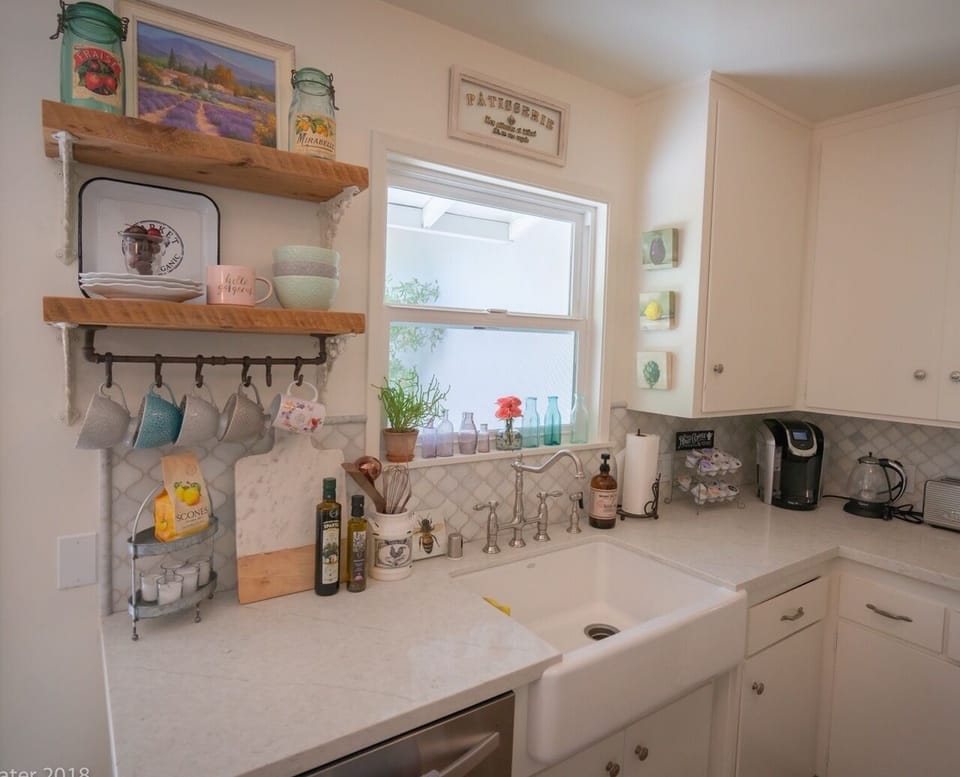 Clean kitchen with all new appliances