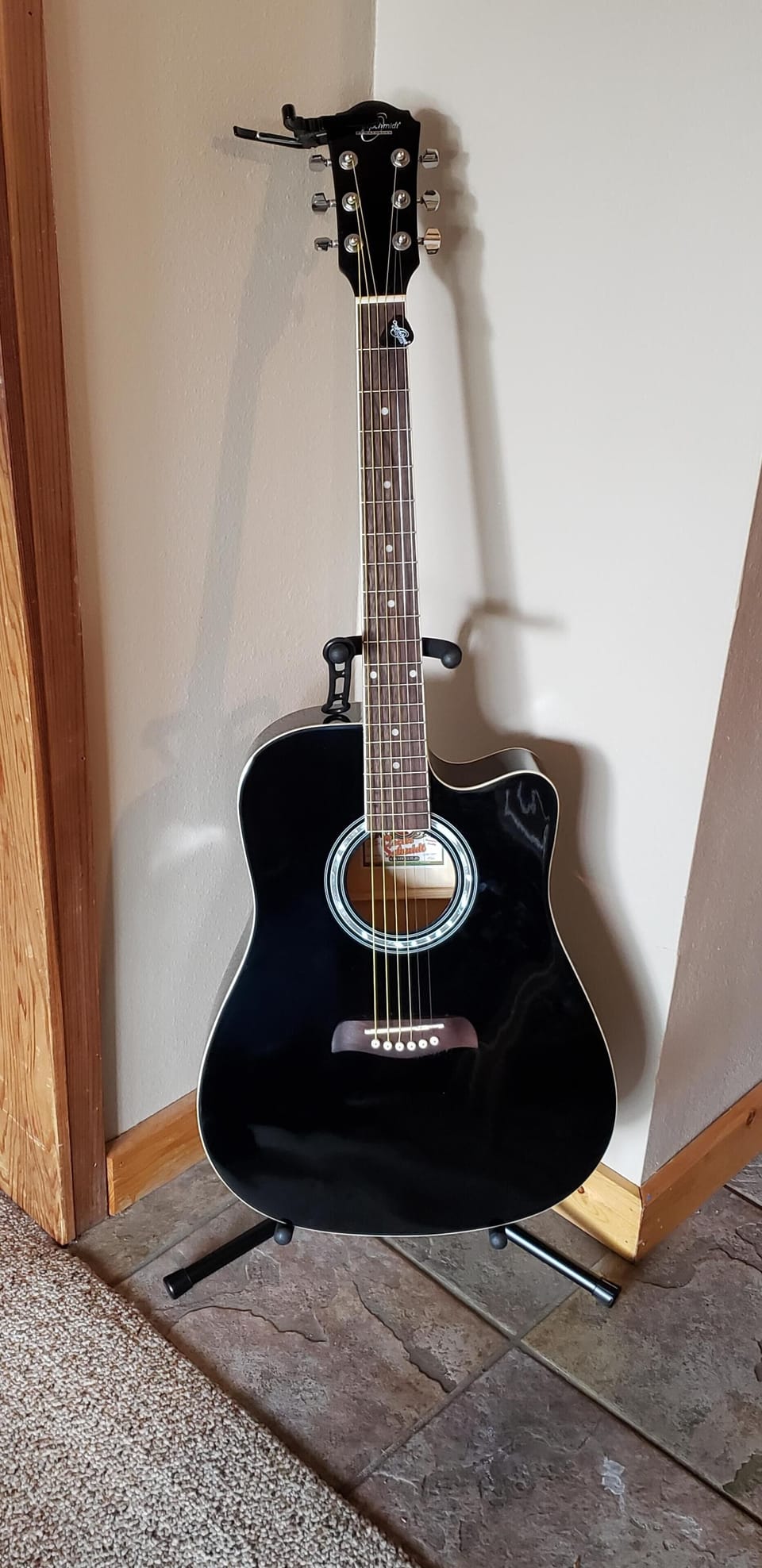 acoustic guitar for guests' use