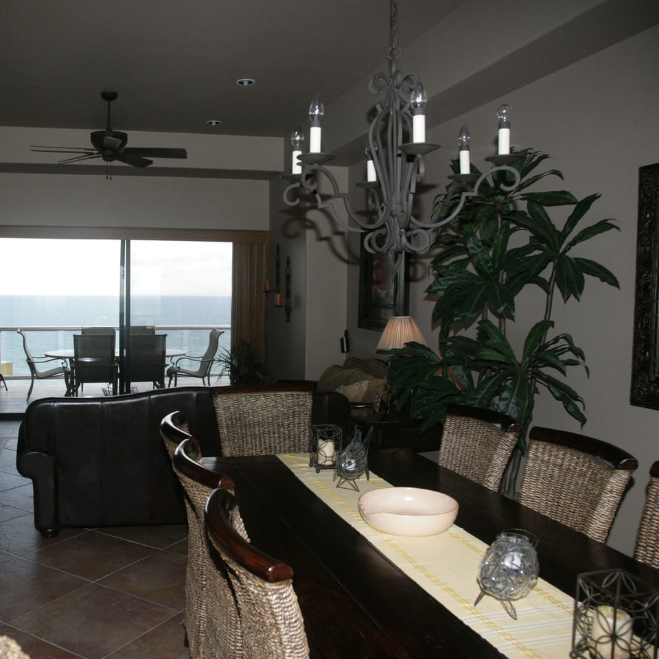 Ocean View from Living Room and Dining Room.