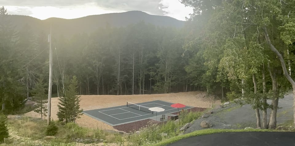 On property pickle ball court