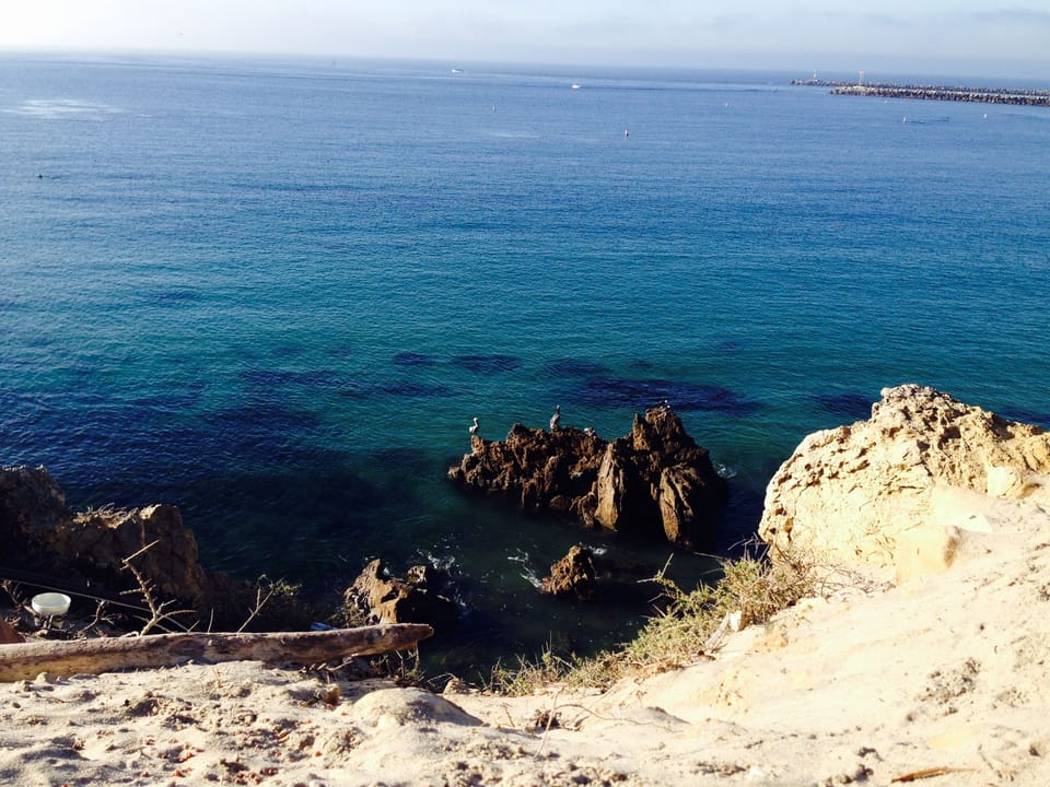 Bluff above Big Corona del Mar Beach
