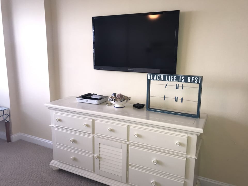 Master Bedroom Flat Screen TV and Dresser
