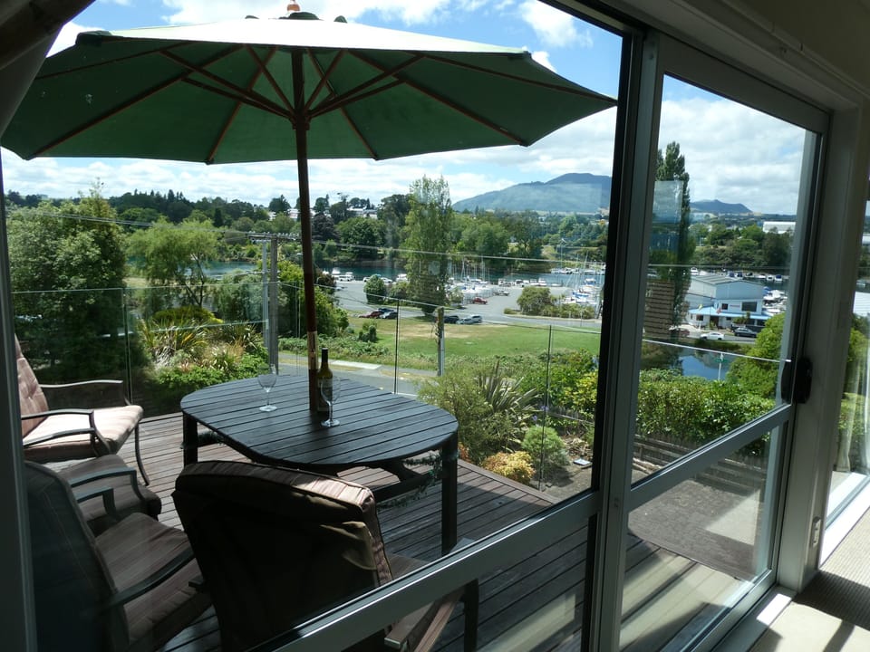 Relax on the deck and enjoy the view.